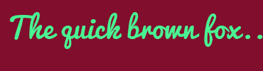Image with Font Color 49F492 and Background Color 800E2C